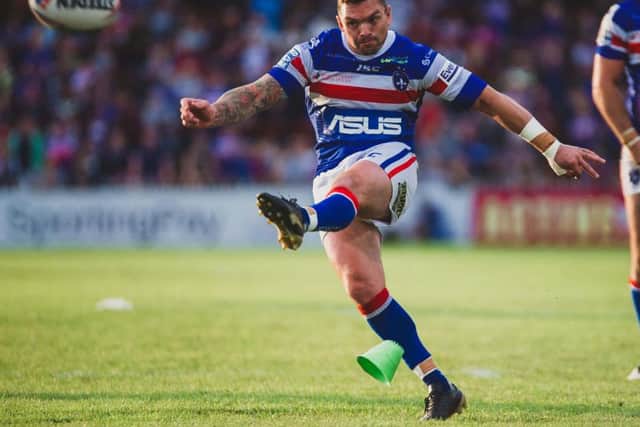 Danny Brough opened Wakefield's scoring with a penalty goal. PIC: James Heaton.