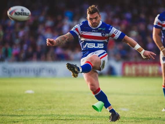 Danny Brough opened Wakefield's scoring with a penalty goal. PIC: James Heaton.