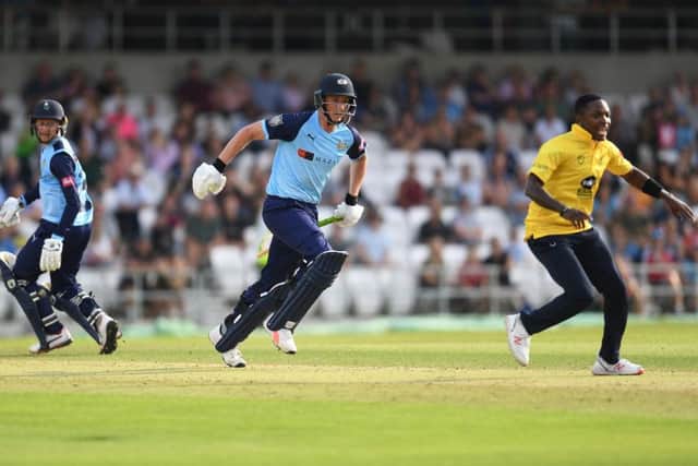 JUST ENOUGH: Yorkshire Vikings' Jonathan Tattersall and Tom Kohler-Cadmore make the final run to secure a tie. Picture: Anna Gowthorpe/SWpix.com