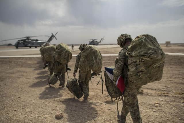 British troops leaving Afghanistan, one of the countries in which Chris was posted. Photo: Ben Birchall/PA Wire