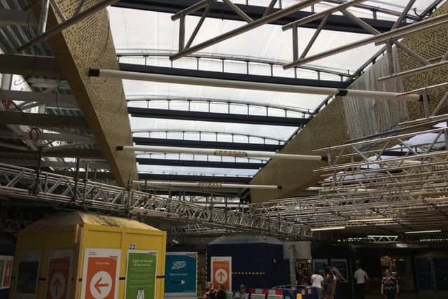 An image released by Network Rail of the new roof