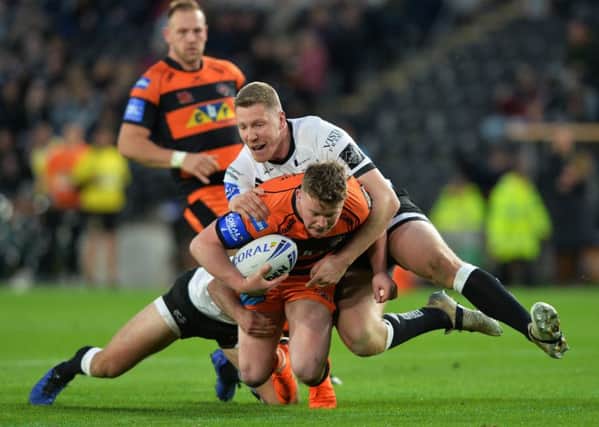 LOAN SIGNING: Chris Green, in action for 
Hull FC against Castleford Tigers earlier this year.
 Picture: Bruce Rollinson