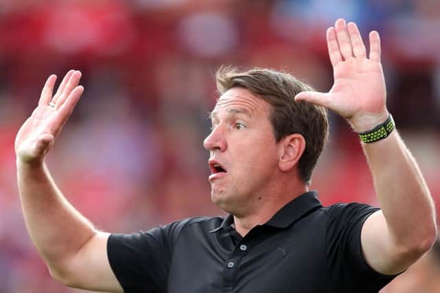 Barnsley manager Daniel Stendel gestures on the touchline during the Sky Bet Championship opener against Fulham at Oakwell (Picture: Richard Sellers/PA Wire)