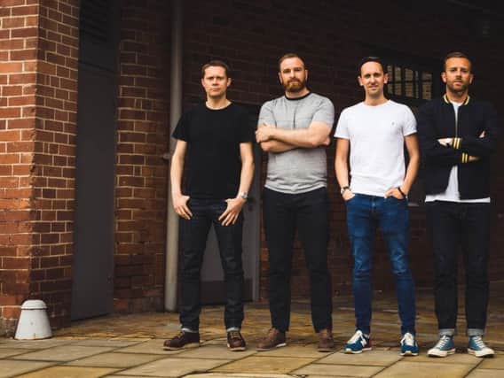 The agency's co-founders from left, Peter Denby, Adam Barrowcliff, Thomas Hill and Damon Bryan.