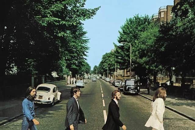 The famous front cover of The Beatles album, Abbey Road. Picture: PA Wire