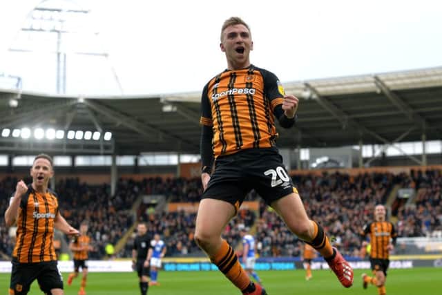 Staying put: Jarrod Bowen at Hull City. (Picture: Bruce Rollinson)