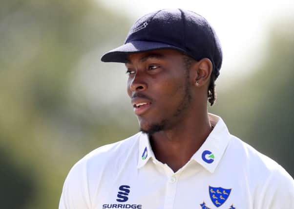 Sussex's Jofra Archer: Playing in the seconds to prove his fitness.