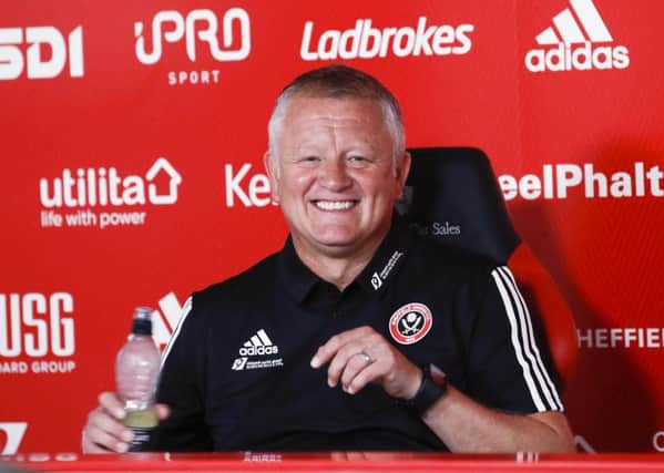 Ready for action: Sheffield United manager Chris Wilder. Picture: Simon Bellis/Sportimage