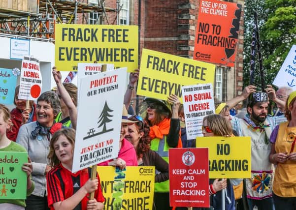 Fracking protests in North Yorkshire. Picture: SWNS