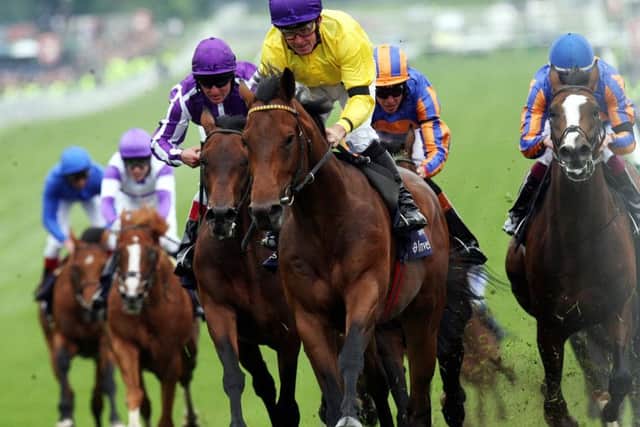 Sea The Stars was an emphatic winner of the 2009 Epsom Derby under Mick Kinane.