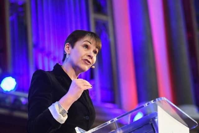 Caroline Lucas has apologised for recent comments about resolving Brexit with an all-female group of politicians.