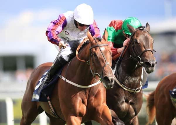 Karl Burke's stable star Laurens is due to reappear at next week's Ebor festival.