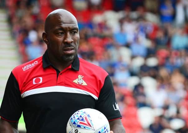 Darren Moore: Still awaiting his first win as Doncaster manager (Picture: Marie Caley)