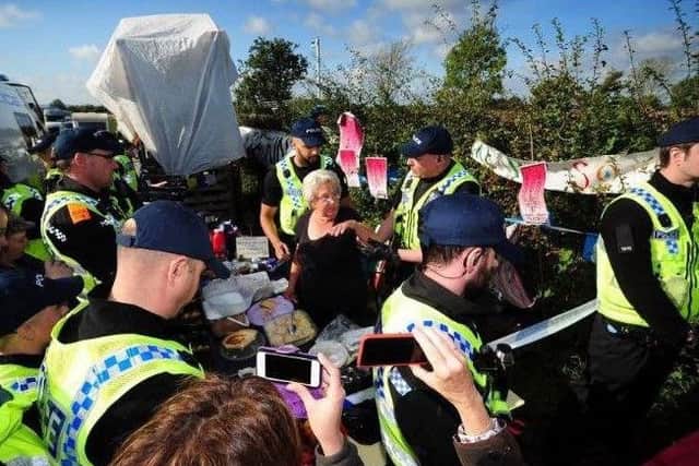 Fracking protests at Kirby Misperton generated a heavy police presence.