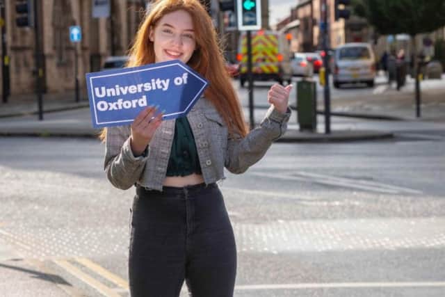 Wakefield College's Ella Street, who will study at the University of Oxford.