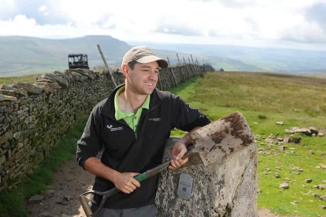 Josh Hull is the specialist ranger for the Three Peaks route, and co-ordinates footpath repairs
