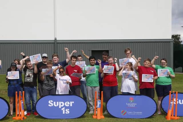 Action from the Lord's Taverners' Super 1s programme at York St John University.