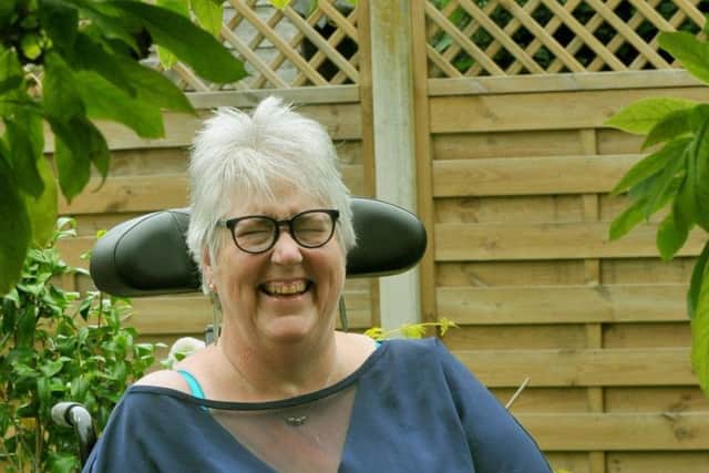 Ruth Middleton, aged 53, has seen enormous changes in her life since a terrible accident in 2000, but has developed an arsenal of tricks to manage her condition.
