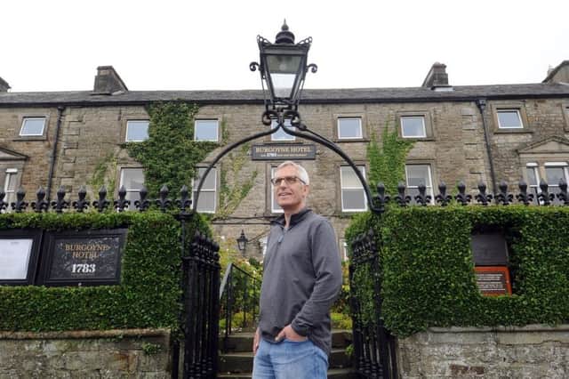 Owner Ian Hewitt at the Burgoyne Hotel in the centre of Reeth in Swaledale. Picture: Tony Johnson.