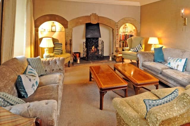 The lounge at the Burgoyne Hotel in Reeth