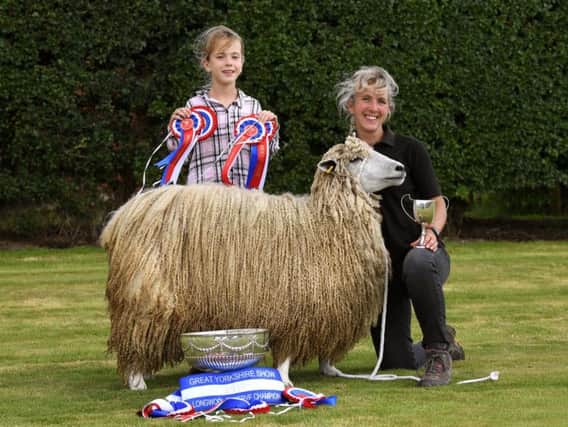Gillian Shipley and her daughter Louise show Leicester Longwool sheep and have had a very successful show season. Picture by Jonathan Gawthorpe.