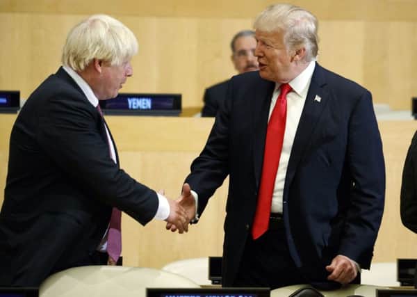 Boris Johnson is due to meet Donald Trump at this weekend's G7 summit.