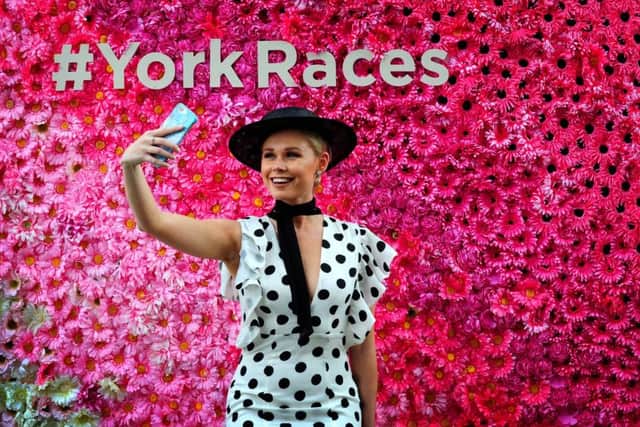 Phoebe Phillips from Melbourne, Australia, was among those at York on day one of the Ebor festival.