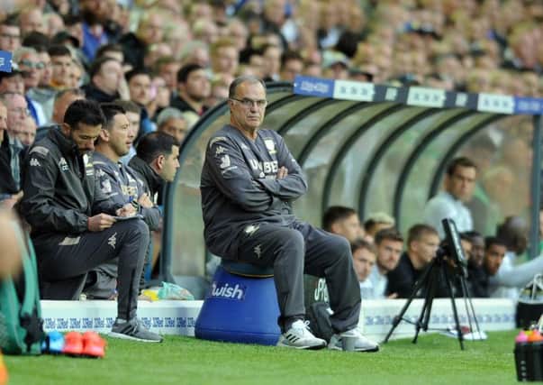 LUCKY STRIKE: Leeds boss Marcelo Bielsa. Picture: Tony Johnson.