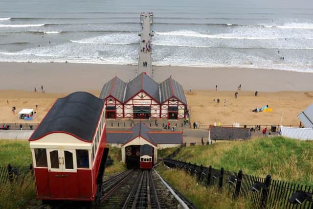 The cliff lift at Saltburn is just down the coast from Redcar.