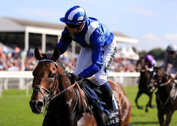 Battaash broke the course record when winning the Nunthorpe Stakes under Jim Crowley.