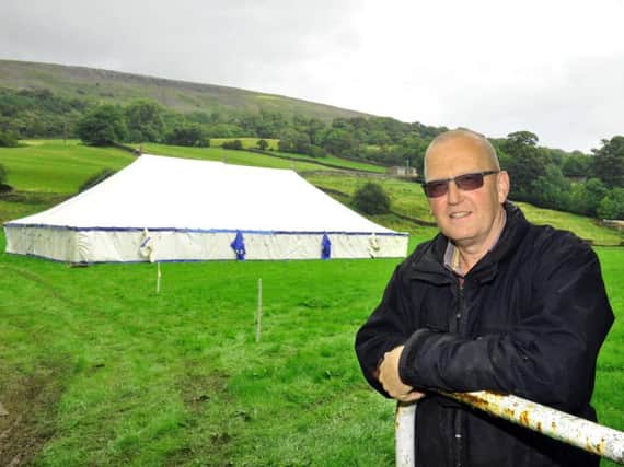 David Guy, president of Reeth Show, pictured at the showground. Picture by Gary Longbottom.