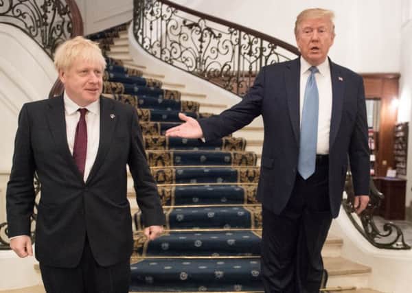 Boris Johnson met world leaders, including President Donald Trump, at last weekend's G7 summit in France. Photo: Stefan Rousseau/PA Wire