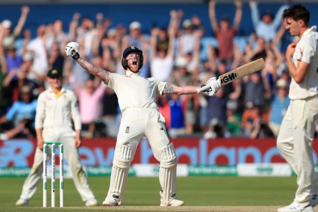 The moment of triumph for Ben Stoeks and England.