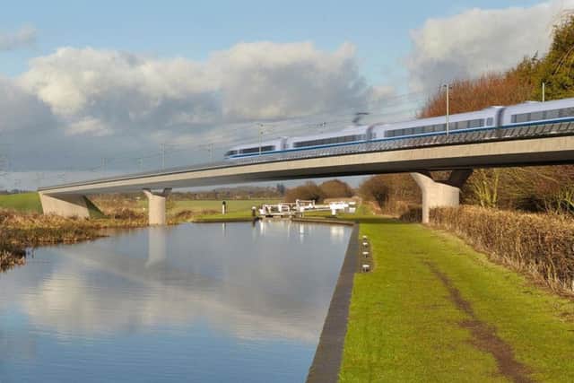 An artist's impression of HS2.