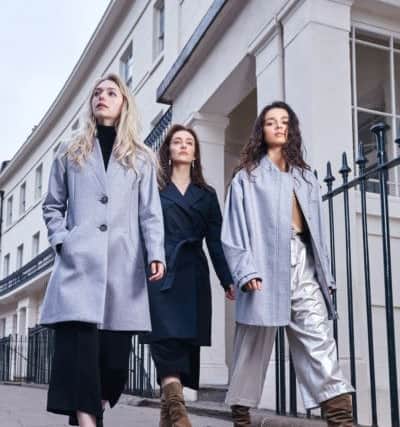 From left to right: From the Avie Edition 1.0 collection: The Weekend 1.0 coat, £570; the Trench 1.0, £670; the Tailored 1.0.