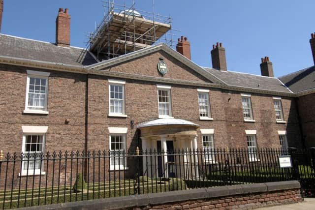 The Charterhouse in 2009 when the cupola was being restored. Picture: Terry Carrott
