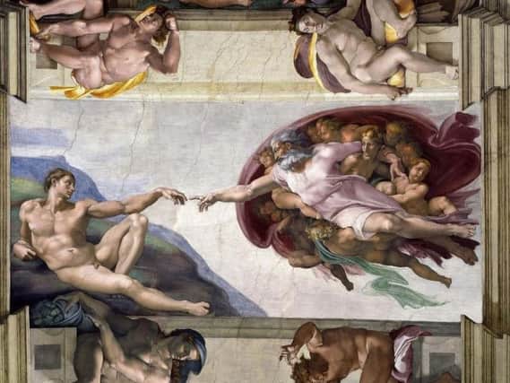 Michelangelo's Creation of Adam (Image E4Y)