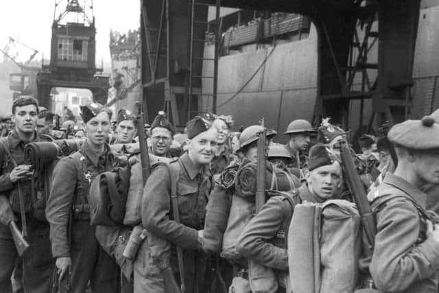 British troops return home after the Dunkirk evacuations. (Photo by Fox Photos/Hulton Archive/Getty Images)