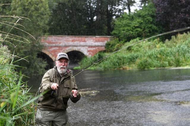 Angler and angling writer Dave Southall, fishing on Driffield Beck in the Yorkshire Wolds. Dave talks about how the cormorant have wiped out the grayling population on the river in recent years, coming in from their roosting sites at nearby still waters.