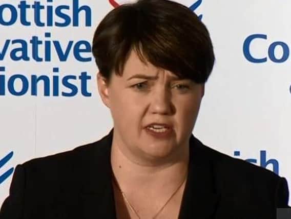 Ruth Davidson announced her resignation at a press conference. Credit: BBC