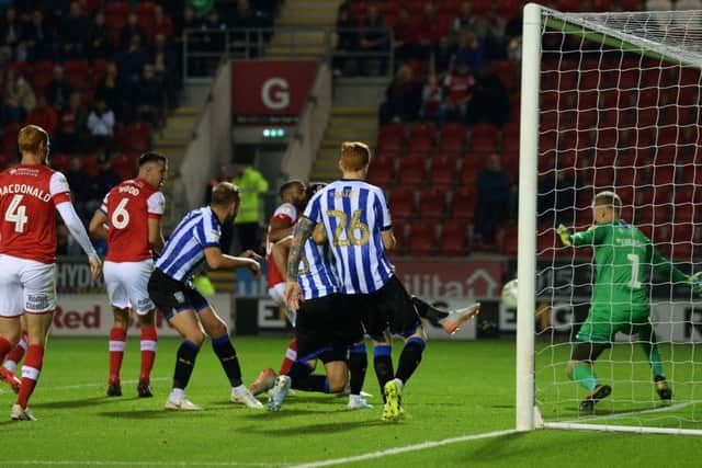 Rotherham United concede a late winner against Sheffield Wednesday (Picture: Steve Ellis)