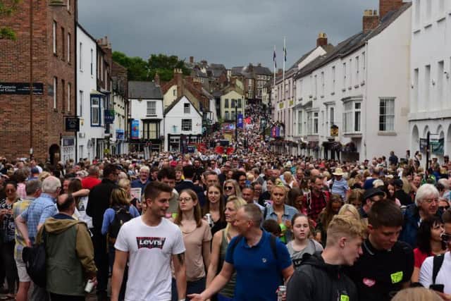 Crowds line the streets of Durham. Picture: Kevin Brady.