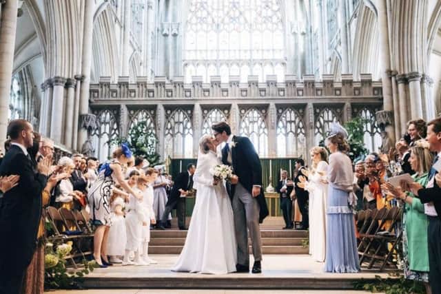 The wedding at York Minster Picture Matt Porteous/PA Wire.