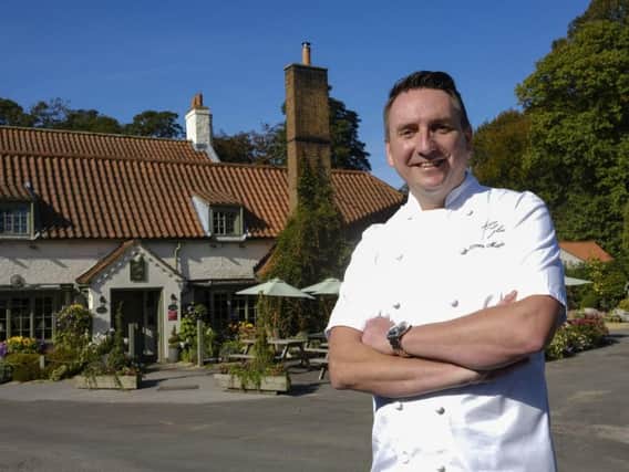 Head chef James Mackenzie owns The Pipe and Glass at South Dalton, near Beverley
