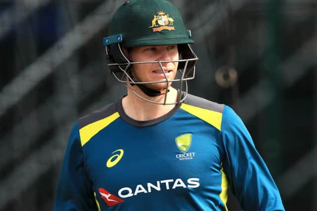 Australia's Steve Smith during a nets session at Old Trafford. Picture: Simon Cooper/PA