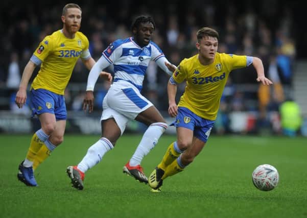 New Bradford City signing: Queens Park Rangers' Aramide Oteh in FA Cup action against Leeds United.  Picture: Tony Johnson