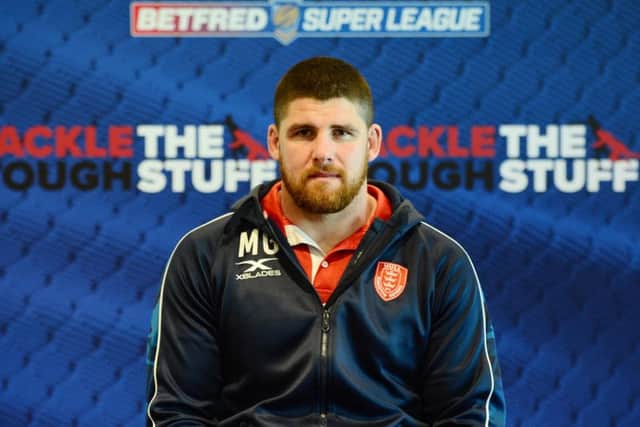 Hull KR's Mitch Garbutt ahead of the Super League Wellbeing round 'Tackle The Tough Stuff' He's back from injury on Friday. (Picture: Simon Wilkinson/SWpix.com)