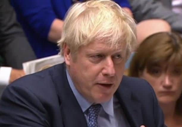Boris Johnson addressing the Commons at his first ever Prime Minister's Questions. Credit: BBC Parliament