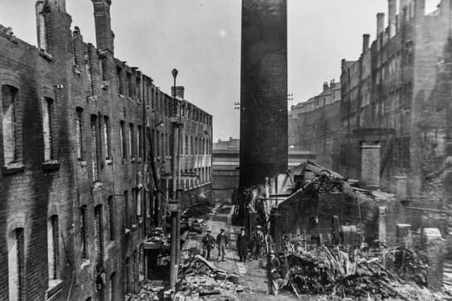 The Great fire of Heeley, 23rd April 1921, Skelton and Co Works.