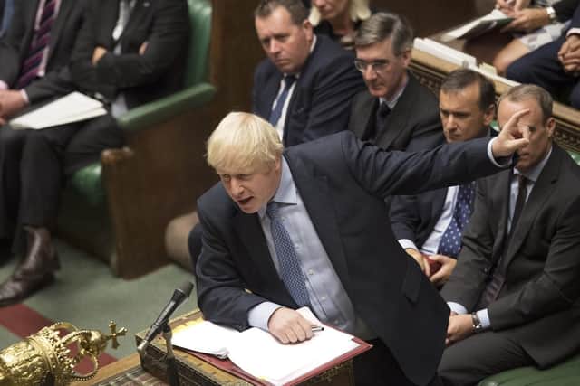 Prime Minister Boris Johnson at PMQs